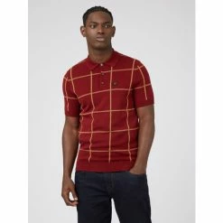 Ben Sherman Jacquard Check Polo For Male -Cheap Ben Sherman Store unnamed file 694