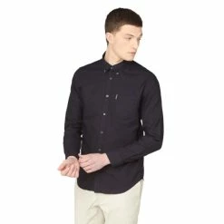 Ben Sherman Long Sleeve Organic Cotton Oxford Shirt For Male -Cheap Ben Sherman Store unnamed file 726