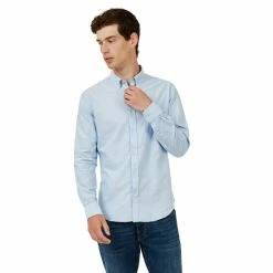 Ben Sherman Long Sleeve Organic Cotton Oxford Shirt For Male -Cheap Ben Sherman Store unnamed file 727