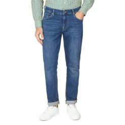 Ben Sherman Stonewash Straight Jeans For Male