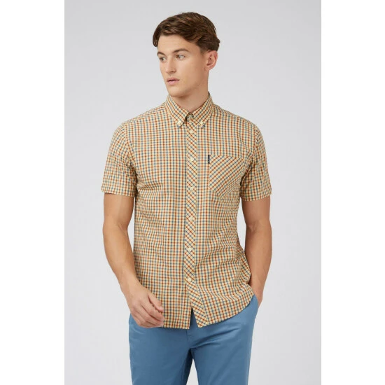 Ben Sherman Short Sleeve Checked Shirt For Male 14 Ben Sherman Short Sleeve Checked Shirt For Male - Image 14