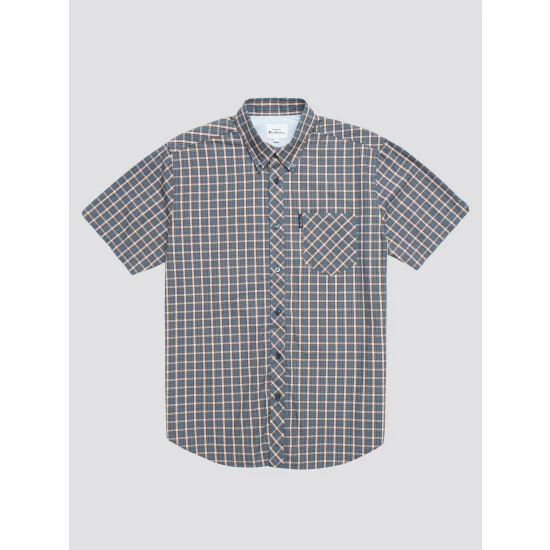 Ben Sherman Short Sleeve Checked Shirt For Male 4 Ben Sherman Short Sleeve Checked Shirt For Male - Image 4
