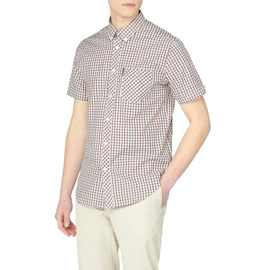 Ben Sherman Short Sleeve Checked Shirt For Male 8 Ben Sherman Short Sleeve Checked Shirt For Male - Image 8