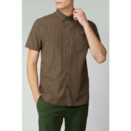 Ben Sherman Short Sleeve Checked Shirt For Male 12 Ben Sherman Short Sleeve Checked Shirt For Male - Image 12