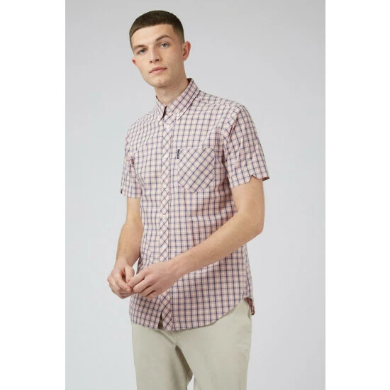 Ben Sherman Short Sleeve Checked Shirt For Male 13 Ben Sherman Short Sleeve Checked Shirt For Male - Image 13