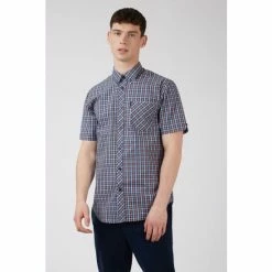 Ben Sherman Short Sleeve Gingham Shirt For Male -Cheap Ben Sherman Store unnamed file 917