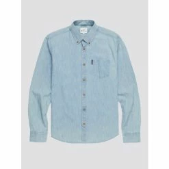Ben Sherman Long Sleeve Chambray Casual Shirt For Male -Cheap Ben Sherman Store unnamed file 966