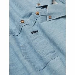 Ben Sherman Long Sleeve Chambray Casual Shirt For Male -Cheap Ben Sherman Store unnamed file 967