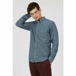 Ben Sherman Long Sleeve Chambray Casual Shirt For Male -Cheap Ben Sherman Store unnamed file 969