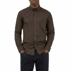 Ben Sherman Long Sleeve Gingham Check Shirt For Male -Cheap Ben Sherman Store unnamed file 986